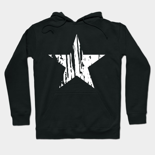 Lone  Star Of Texas - Retro Vintage Hoodie by Emma